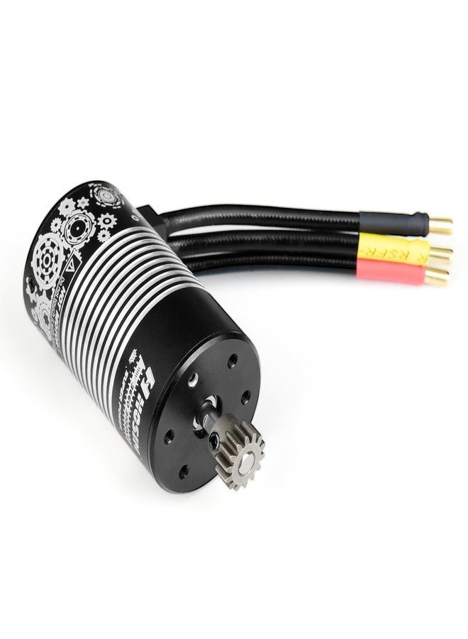 هوشيم محرك Hosim 3660 3100KV بدون فرش، محرك عالي السرعة مقاوم للماء لسيارات التحكم عن بعد بمقياس 1/8، طراز MSDJ-3660/X25-DJ36، متوافق مع X27، ومعظم قطع غيار تحديث شاحنات التحكم عن بعد بمقياس 1:8 - Image 4
